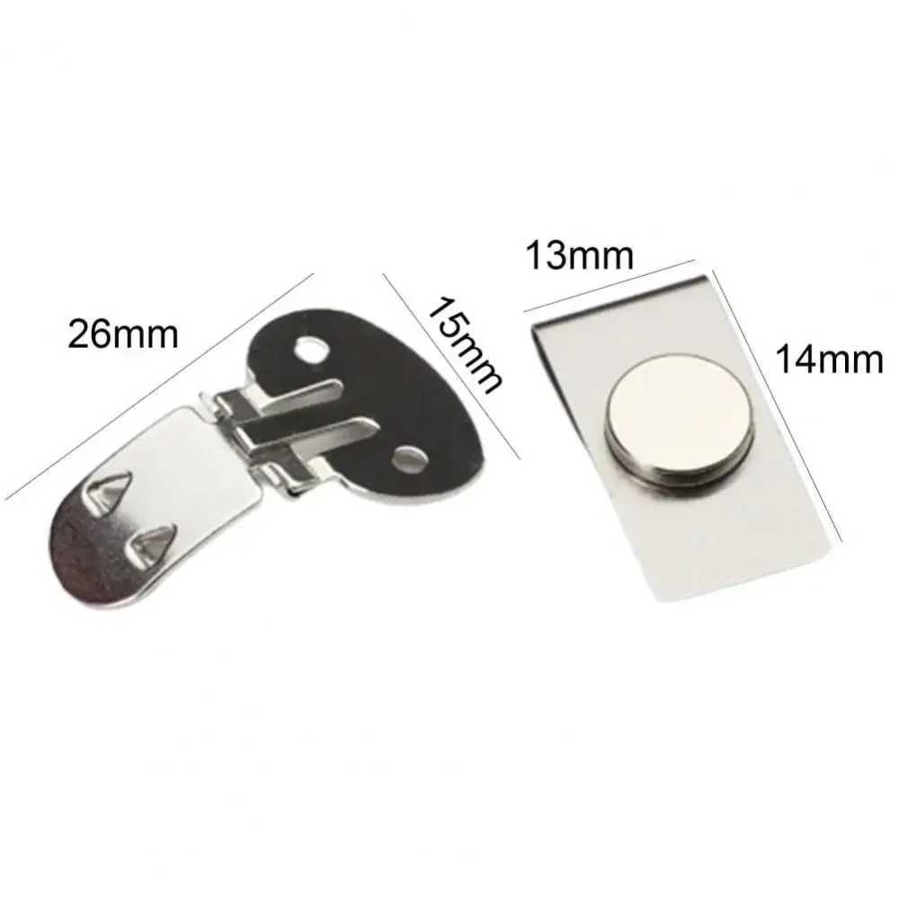 Magnetic invisible tie clip with automatic fixing buckle anti wrinkle and anti swing tie clip W250111