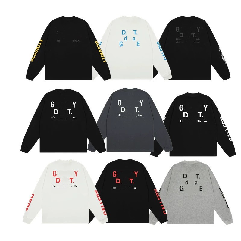 Designer Mens T Shirts Men Women Letter Printed Tshirts Fashion Spring Summer Long Sleeve Tops High Street Styles Breathable T-shirts