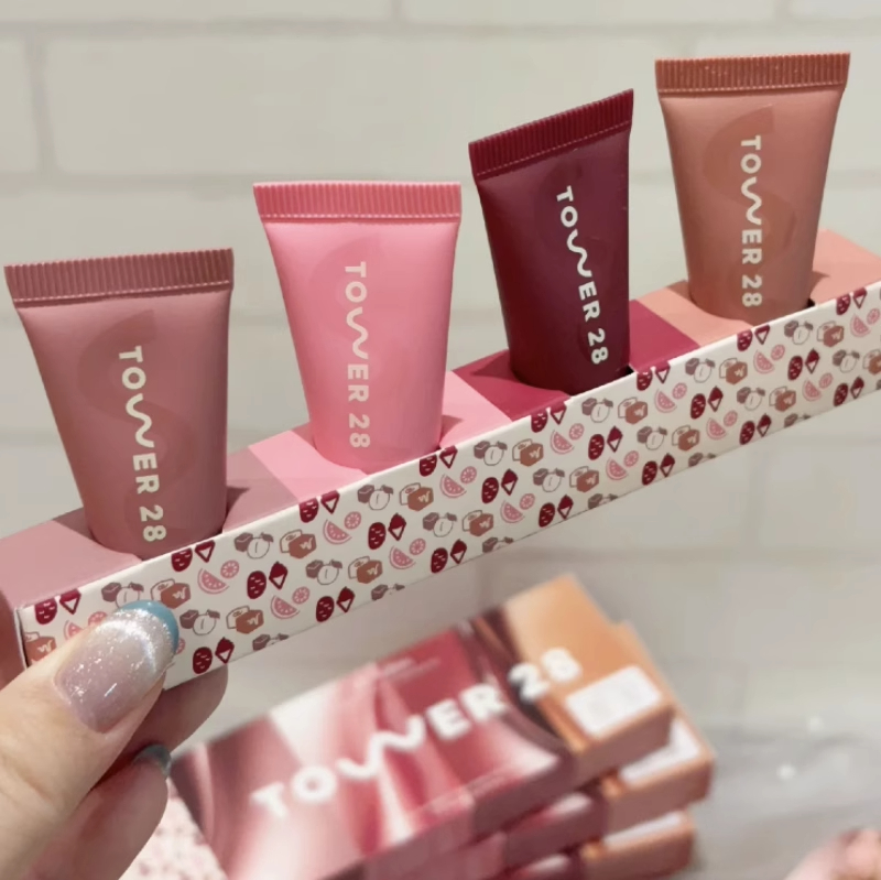 Tower 28 Beauty Mini Lil Softies Tinted Balm Sugar Plum 4*5G Deep Moisturizing Smoothing Es Daily Lip Care