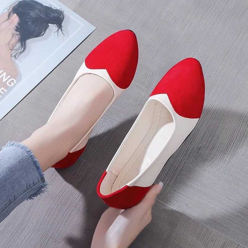 New Arrival New size flat bottomed womens shoes fashionable round toe heart-shaped comfortable soft sole casual womens shoes Zapatos De Mujer T250110