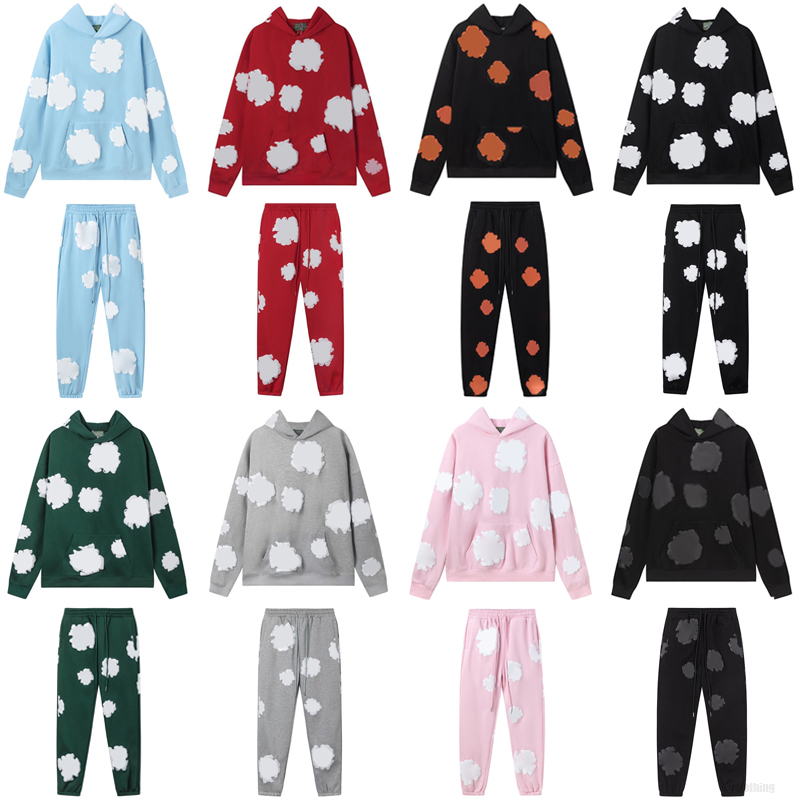 designer hoodies Young Thug kids boys girls Hoodie High Quality Foam Print Web Pink Sweatshirts y2k Pullovers Designer Hoody Tracksuit pants