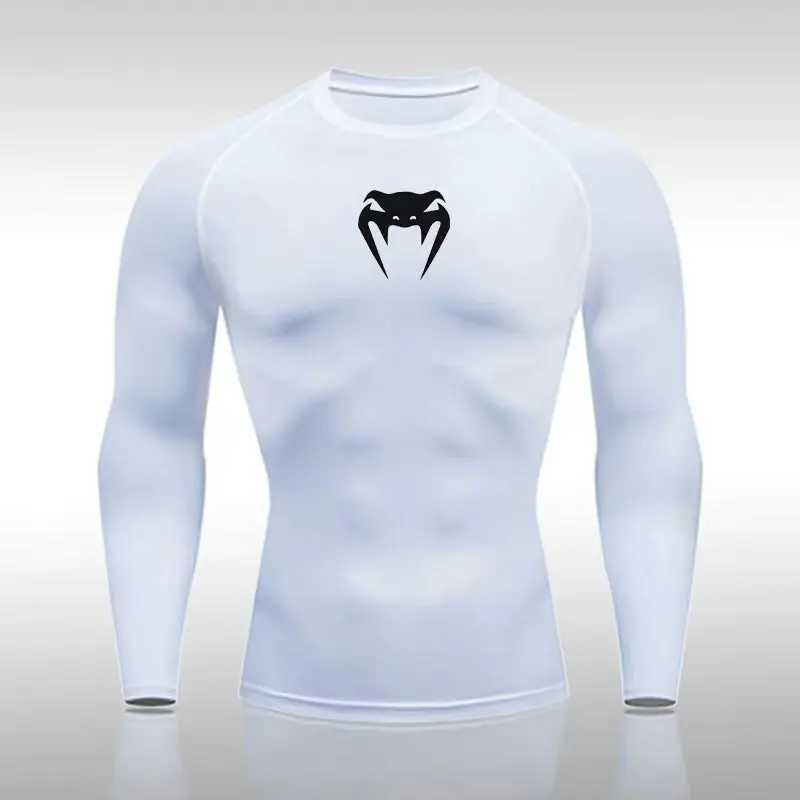New sports shirt fitness T-shirt underwear mens running tight fitting sports shirt fast drying high elasticity top sports long sleeved top W250111