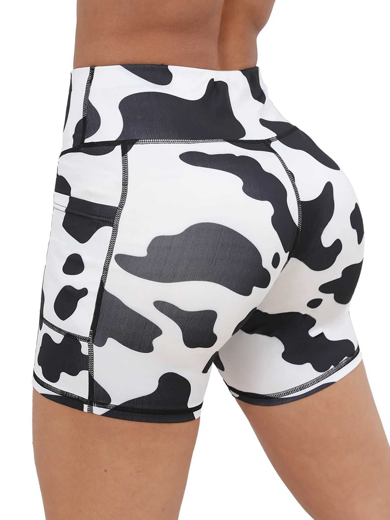 Biker Shorts for Women with Pockets Waisted Tummy Control Workout Yoga Running Gym Tennis ShortsXJ250111