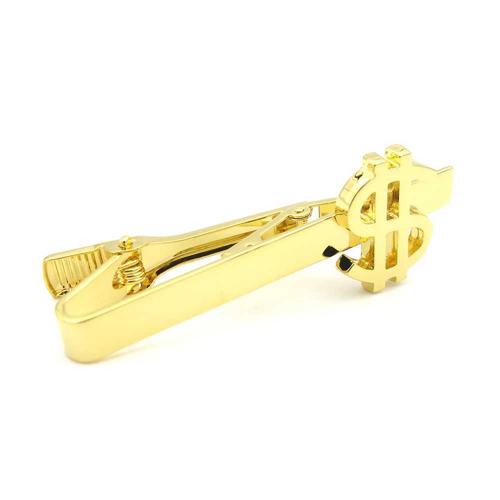 Mens USD Tie Clip Quantity Brass Material Gold Designer Tie Clip Wholesale and Retail W250111