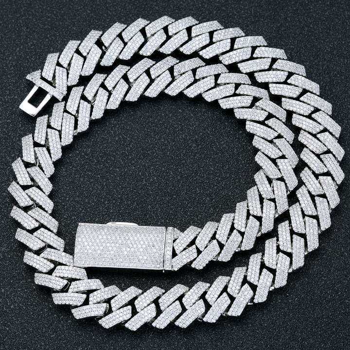 Customized 10MM Moissanite Cuban Chain Necklace for a Unique and Stylish Accessory at Wholesale Price