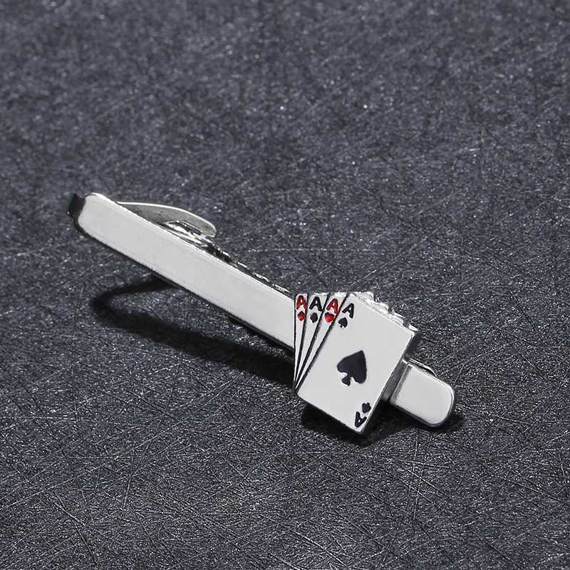 Enamel tie clip mens groove clip cufflink set mens tie clip W250111