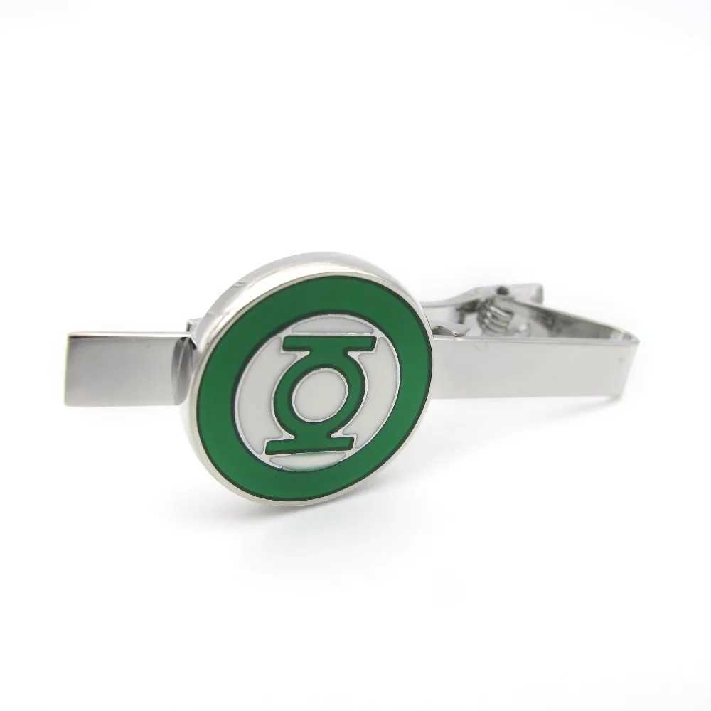 Brass material New green light tie clip suitable for wholesale and retail of mens tie pins W250111