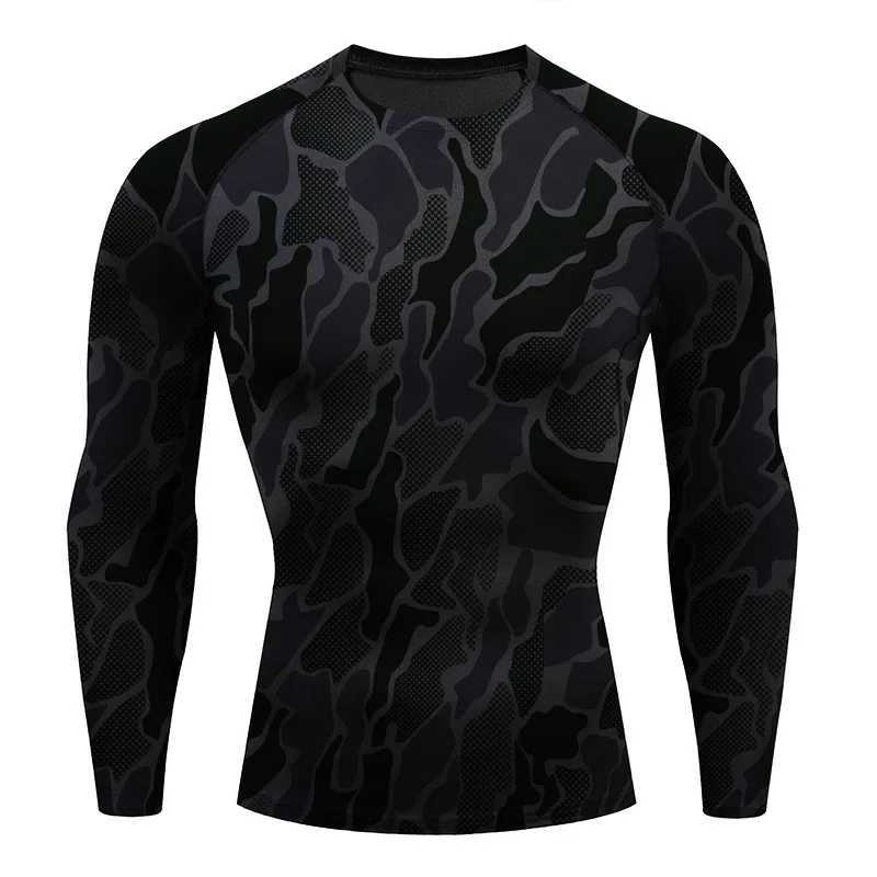 Sports short sLeeved running T-shirt fitness quick drying compression shirt elastic tight fit sports mens gym W250111