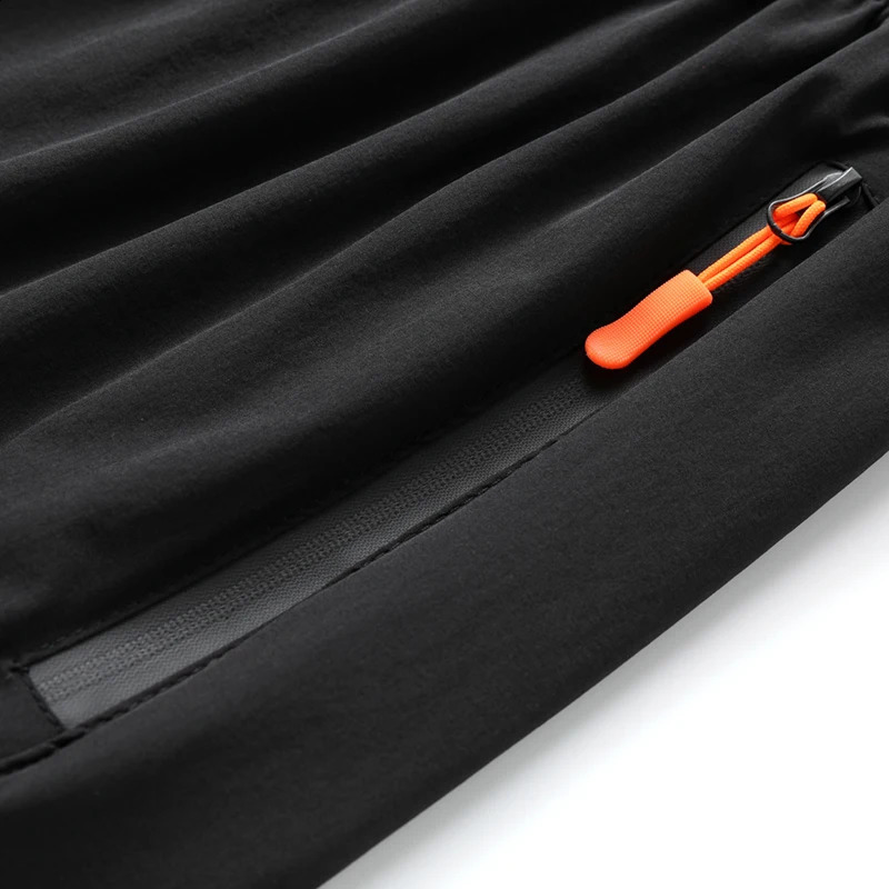 For Summer High Quality Breathe Shorts Men Casual Elastic Waist Quick Dry Fitness Jogging Beach Black Fahion 250108