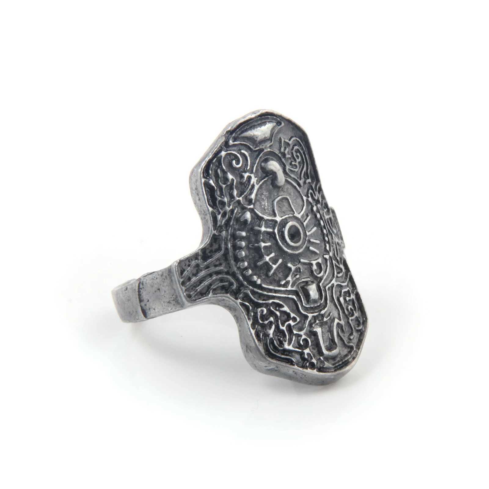 Dark Soul Ring Adjustable Ring Gemstone Chloride Metal Chrysanthemum Ring Female Role Playing Jewelry Accessories Gift W250111