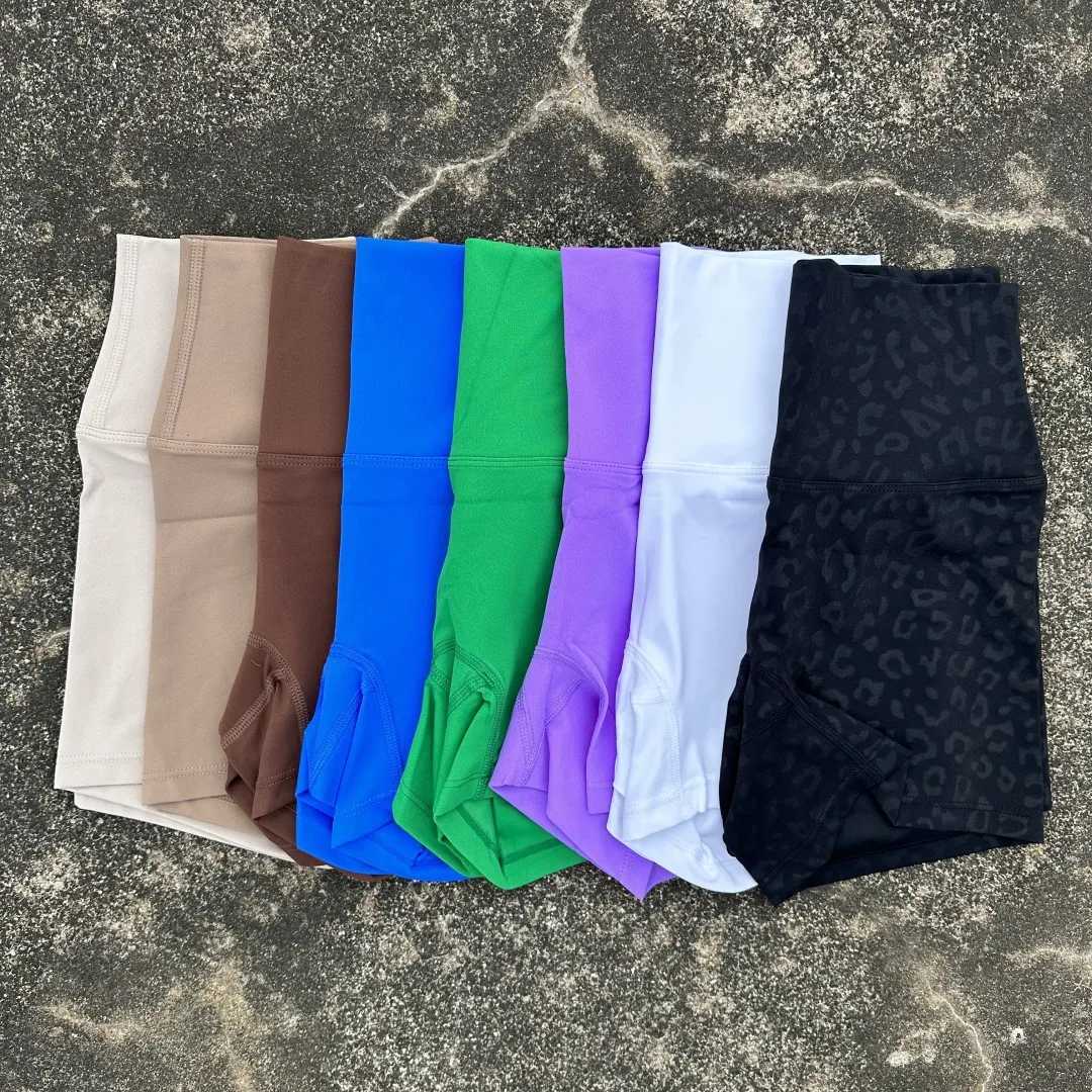 Sexy Solid Color Tight AthletiC Women Fitness Sport Short High Waist Yoga Short Legging Squatting Proof Comprehensive TrainingXJ250111