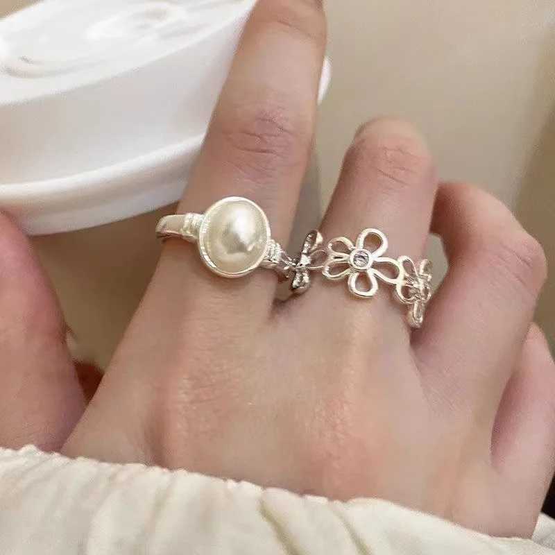 Korean Style Simple Ribbon Bowknot Ring for Womens Fashion Personalized Open Index Sweet Bow Finger Ring Y2K Jewelry Gift PartyXJ250110
