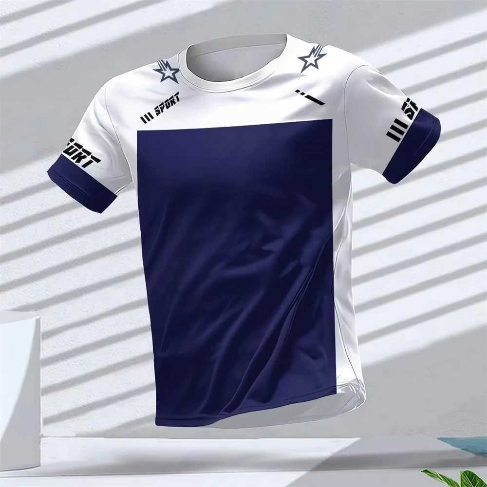 Gym Summer Quick drying Breathable Mens T-shirt Outdoor Running Fitness Short sleeved Casual O-neck Mens Gym Sweatshirt W250111