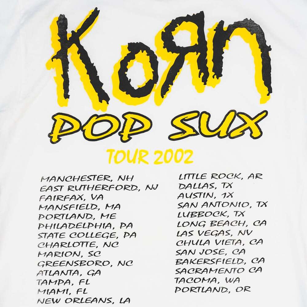 korn rock band unisex printed short graffiti fashion brand half sleeved tshirt