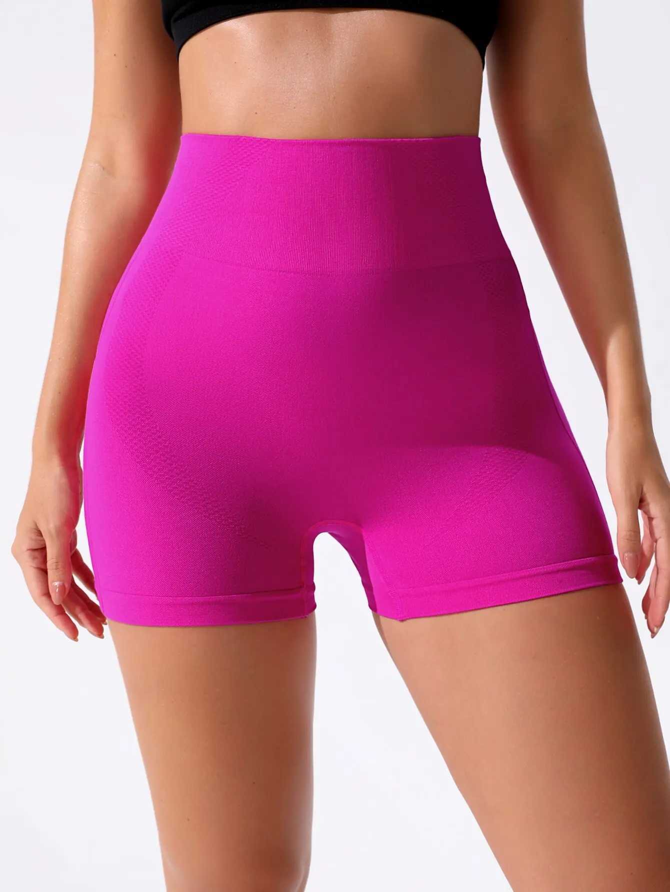 Women Yoga Shorts Fitness Seamless Push Up Trainning Qucik Dry Sportwear Shorts Casual Tummy Control Gym Cycling Shorts FemaleXJ250111