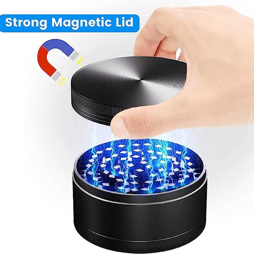 3 inch Herb Grinder 75mm 4 Layer Spice Grinder Zinc Alloy Metal 4 pieces Smoking Accessories Big Large Mill Spice Crusher 100MMXJ250111
