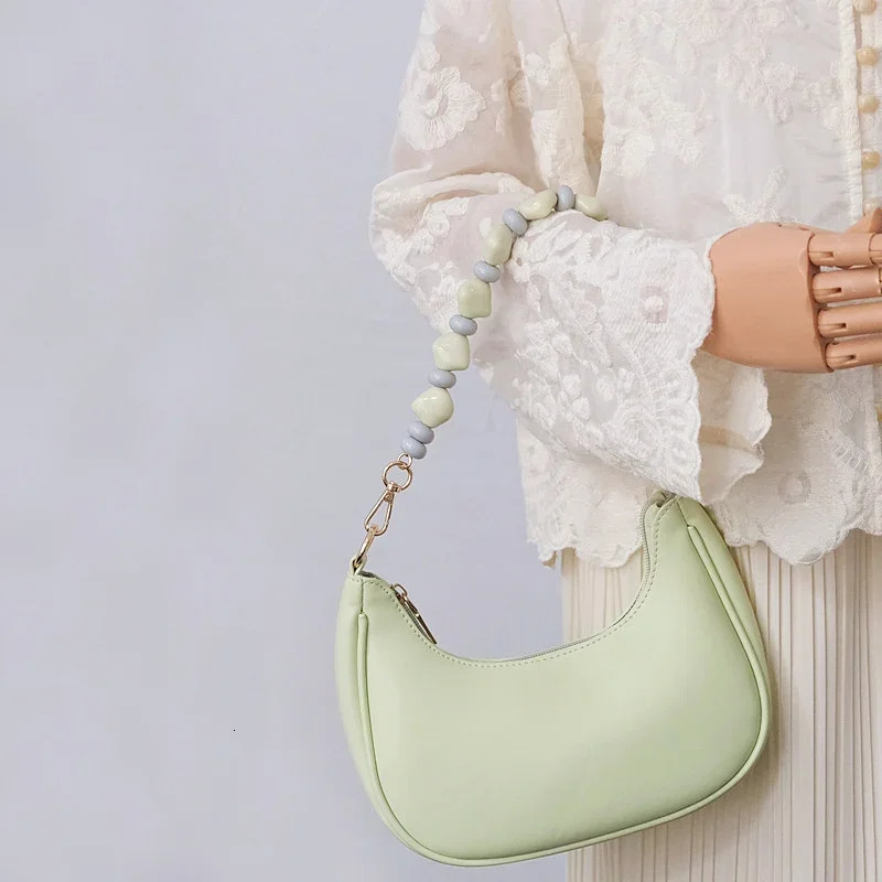 womens bag accessories retro amber acrylic resin bead accessories handmade wristband womens bag handle chain 250109