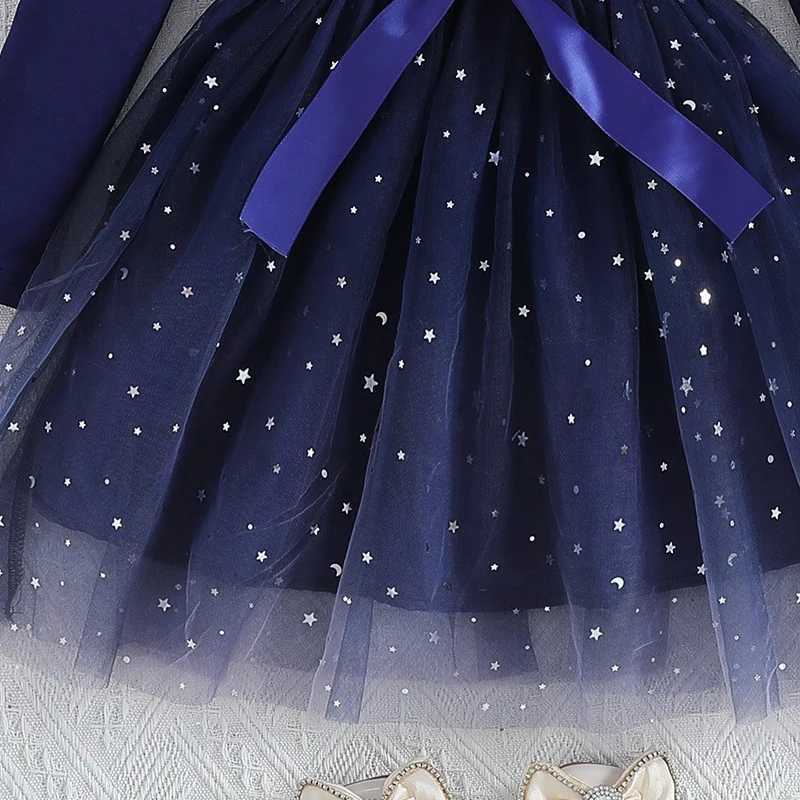 2025 New Womens Clothing Autumn Spring Childrens Princess Dress Birthday Par Dress Childrens Fashion Sleep 1-8T W250111