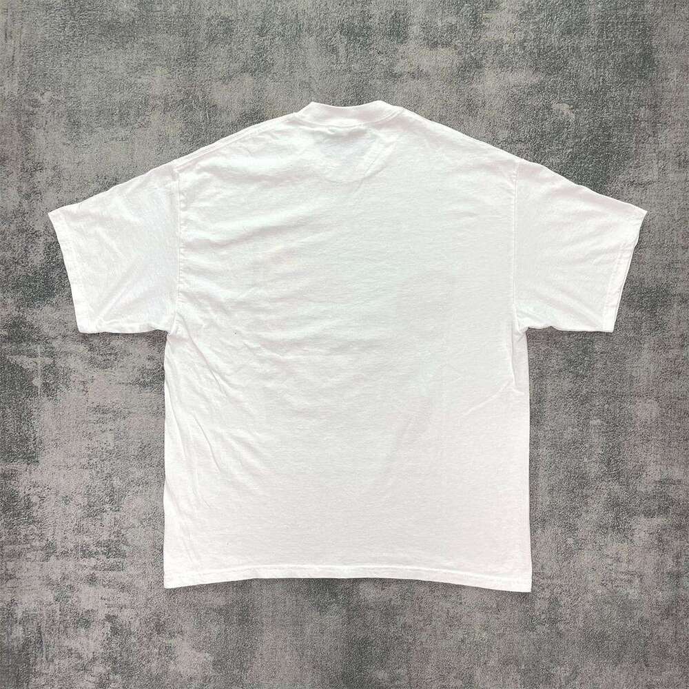 Inspiration: American style vintage hand-painted printed short T-shirt, street trend, versatile, genderless, half sleeved