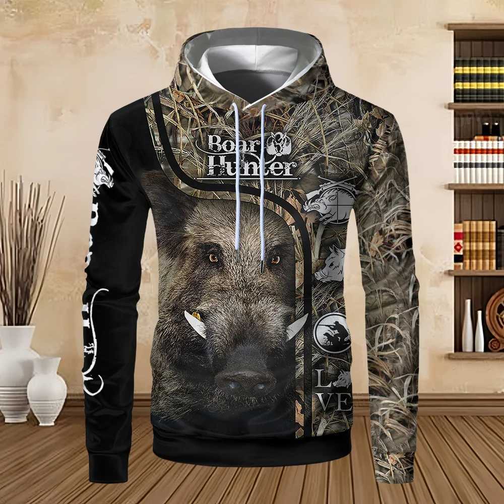 Mens Deer Hunting Sweatshirt Orange Camo 3D Printed Unisex Harajuku Kangaroo Pocket Casual Street Sweatshirt Pullover Hoodie W250110