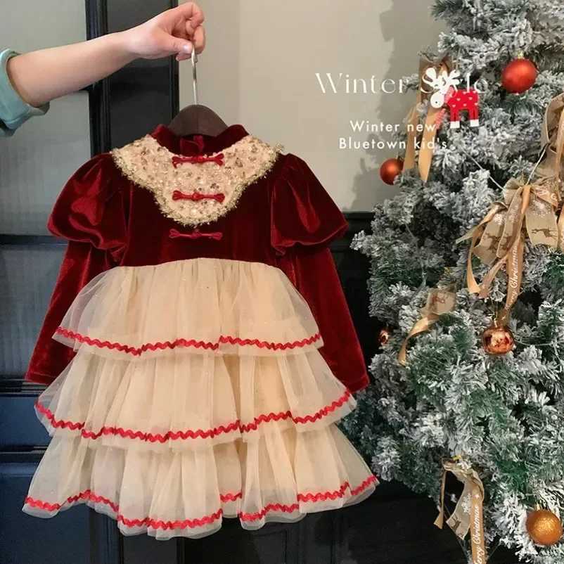 New Girl New Years Red Fluffy Lolita Princess Dress W250111