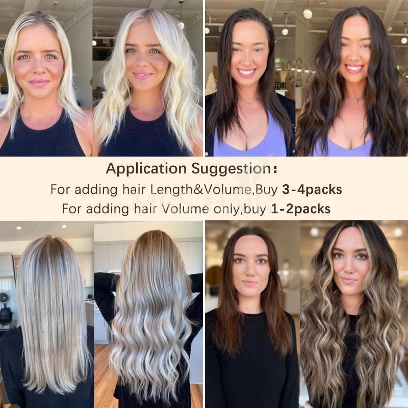 Invisible Hole Flat Pu Twin Tabs 25Cm Long Tape PU Weft Real Human Hair No Glue Microk Application 40-50G