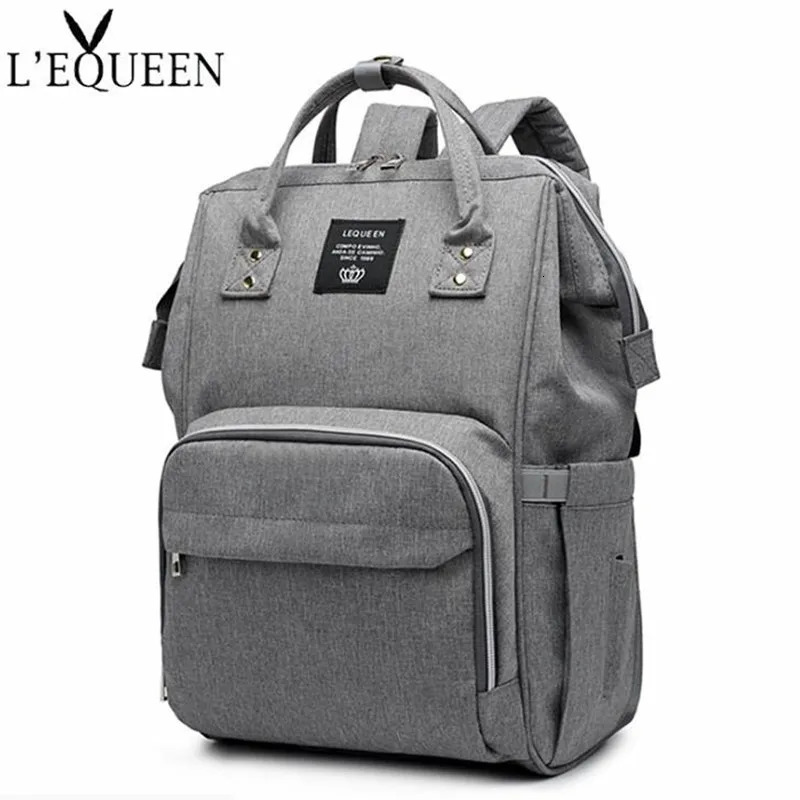 LEQUEEN Baby Diaper Bag Backpack Waterproof Mummy Maternity Nappy Bag Large Capacity Baby Bag Travel Backpack Nursing Bag 250106