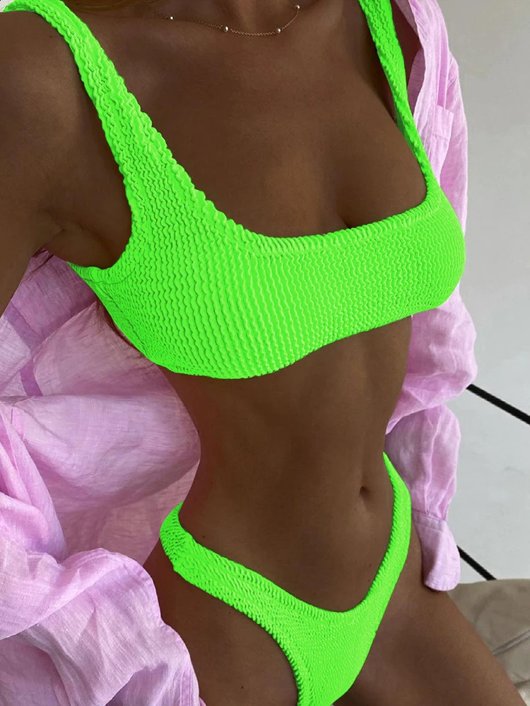 Sexy Bikini 2024 Swimsuit Women Swimwear Push Up Bikini Set Thong Brazilian Bathing Suit Beach Wear Biquini Bather Female250107
