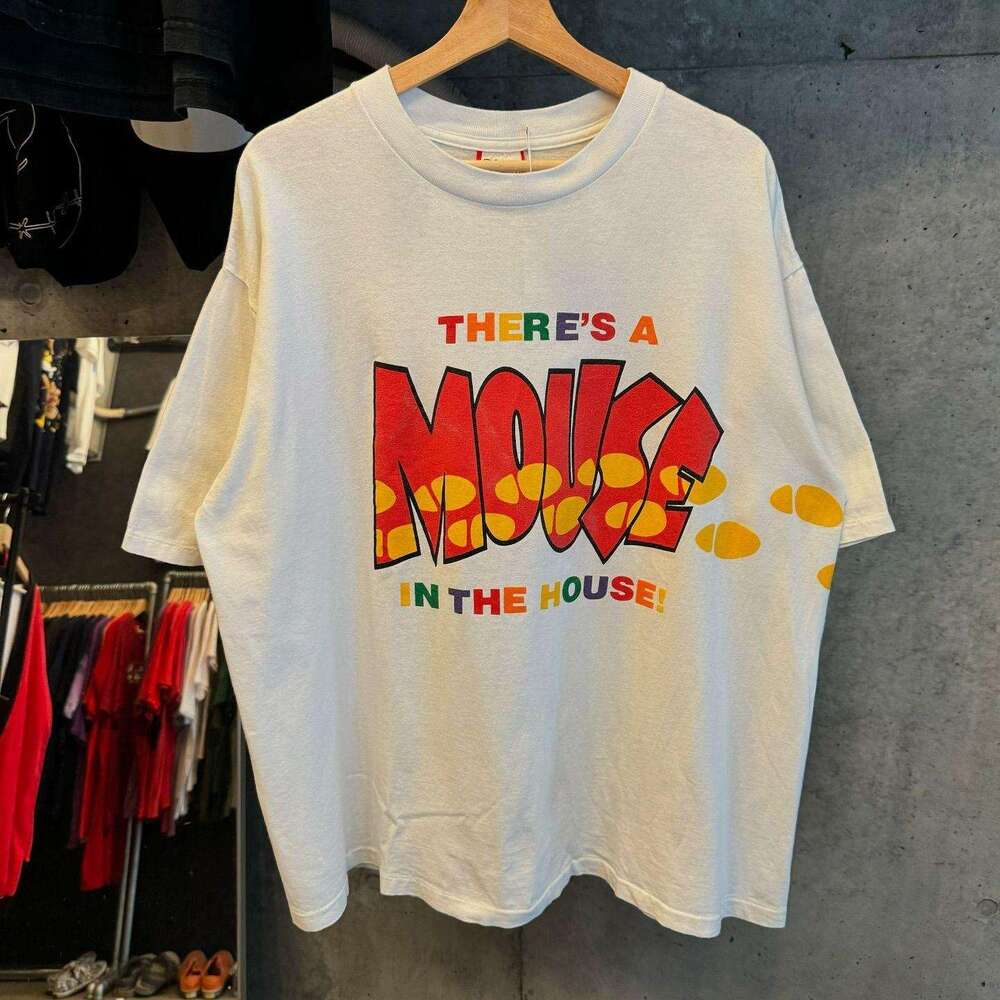 LODED DIPER Trendy Brand Design Small Collar Printed Short T-shirt Loose, Personalized, Unique Half Sleeve