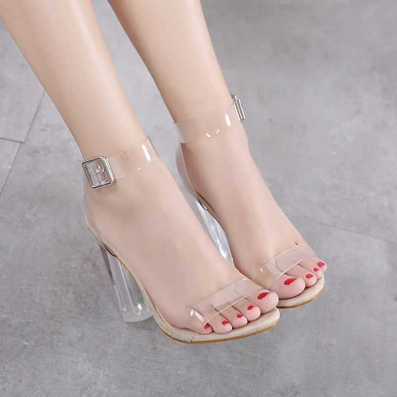 New Arrival Sexy Transparent High Heels Pump Womens Shoes Womens Party Shoes Womens High Heels Wedding Shoes T250110