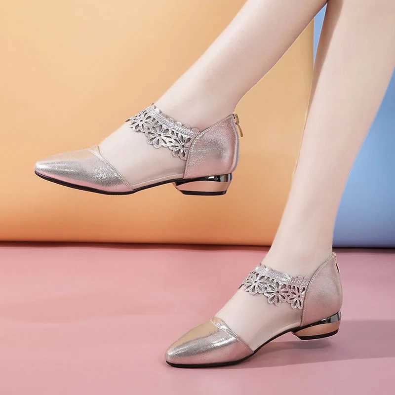 New Arrival Sexy lace zipper flat elegant mesh breathable womens soft cushion black anti slip casual office shoes wedding shoes T250110