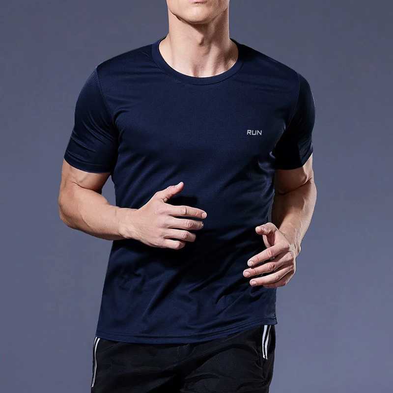 Mens sports shirt short sLeeved running sports shirt mens fast drying fitness shirt top-level shirt mens sports shirt W250111
