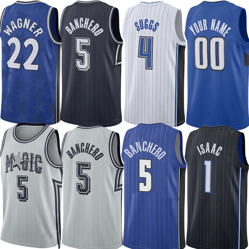 24 25 New ORL Magics Paolo Banchero Basketball Jerseys Franz Wagner Jalen Suggs Jonathan Isaac Tristan da Silva Wendell Carter Caldwell Pope Men Custom Jersey