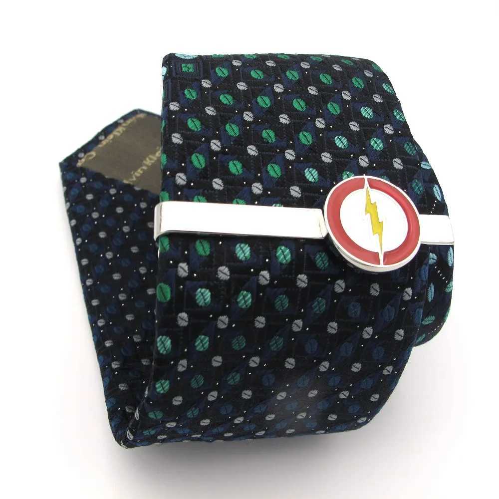 Super Hero Tie Clip Quty Brass Material Novel Mens Flash Tie Clip Free Shipping W250111
