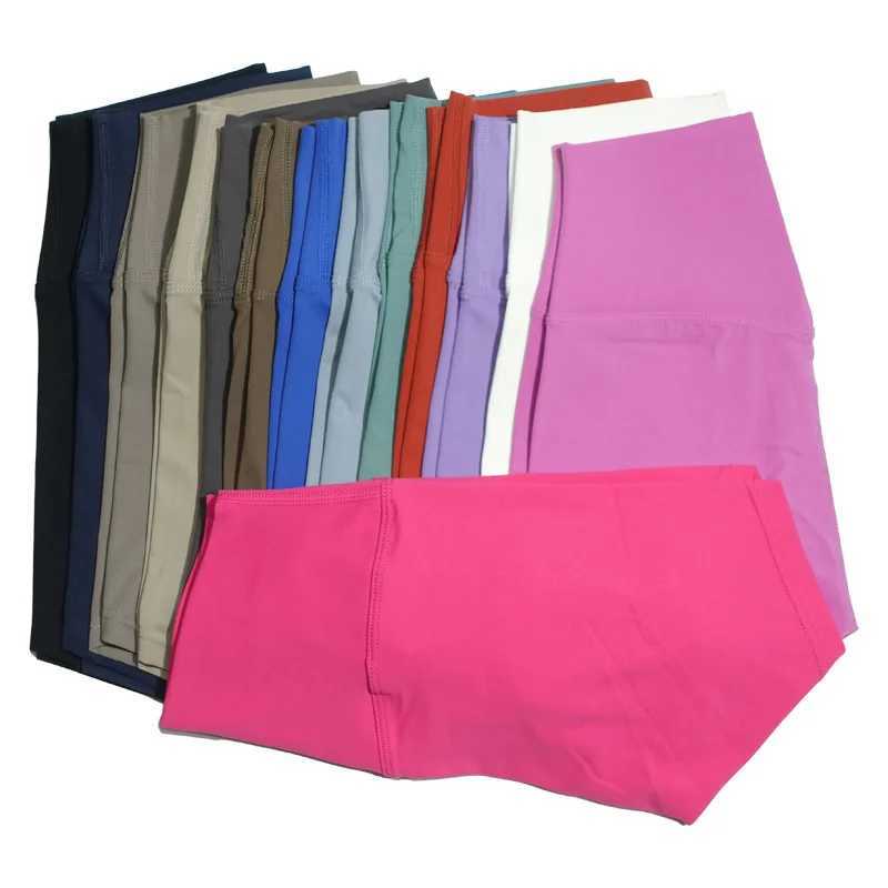 Womens High-Waisted Quick-Drying Yoga Shorts Solid Color for Fitness Cycling Running Pilates Sexy SportswearXJ250111