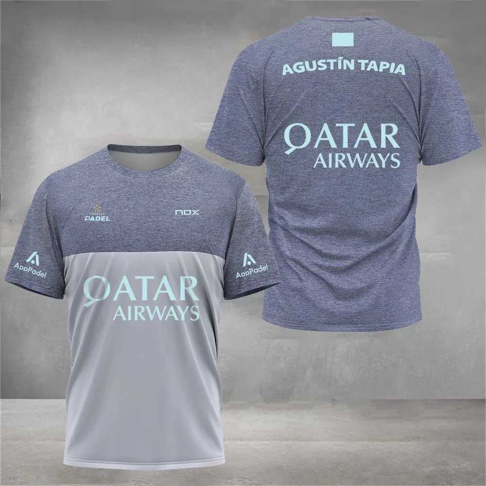 Cool Padel Breathable Short sleeved Fitness Series Summer Quick drying Short sleeved Mens Street New Padel Sports T-shirt W250111