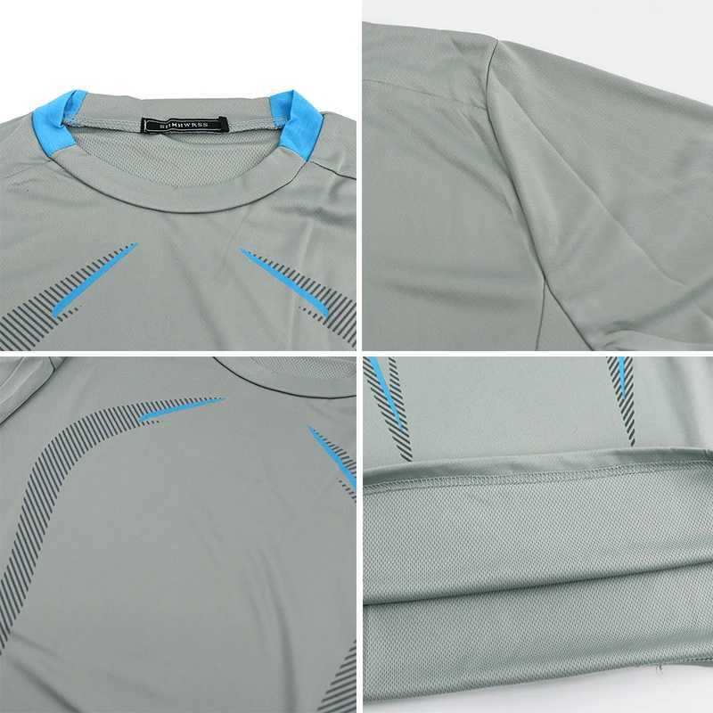 Mens compression sports fitness T-shirt long sleeved sports fitness shirt quick drying running T-shirt bodybuilding T-shirt W250111
