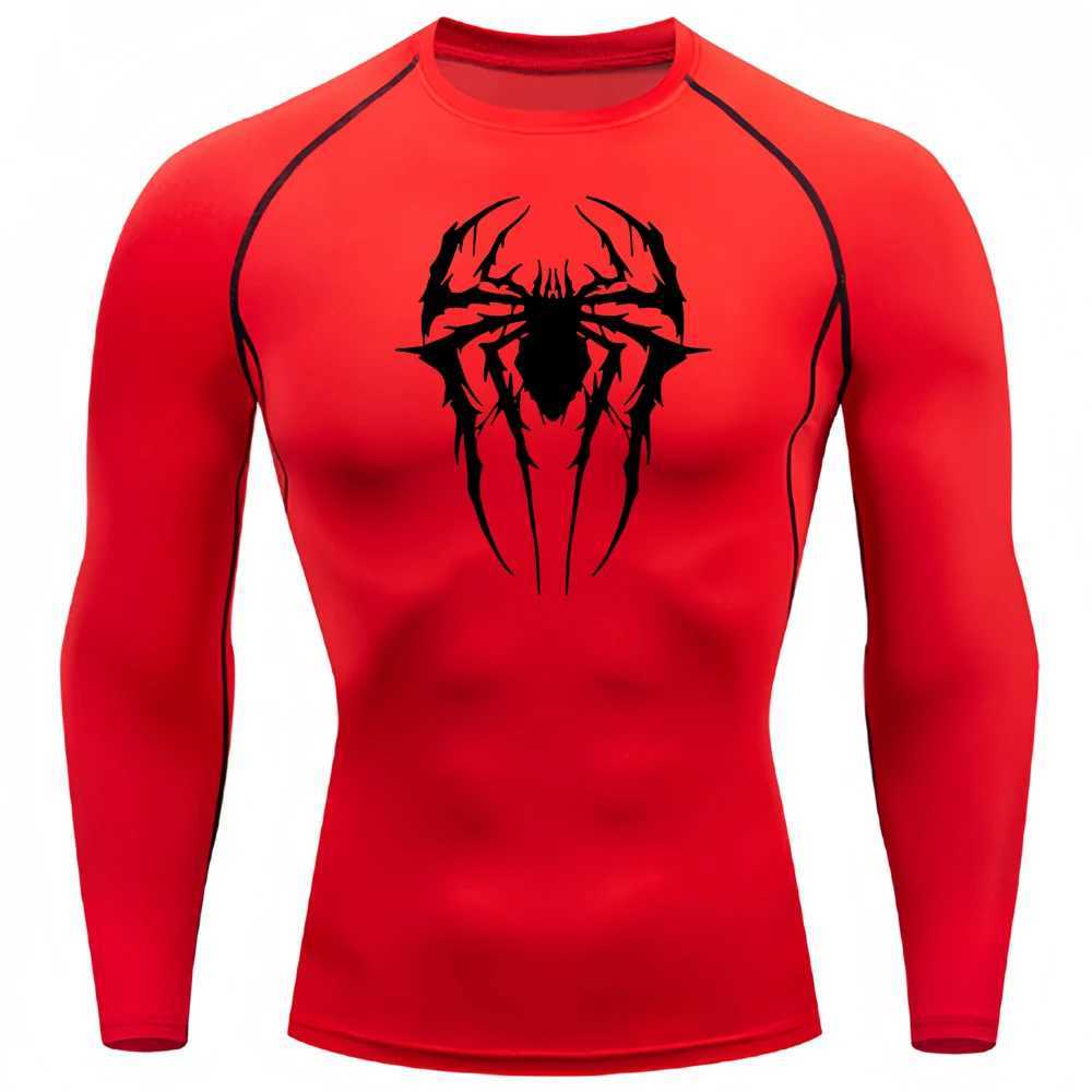 Mens compression shirt long sleeved bottom quick drying exercise T-shirt sports running top gym comprehensive training top W250111