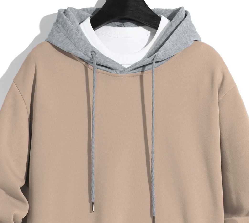 Mens solid color hoodie lightweight wool hoodie long sleeved hoodie sports hoodie W250110