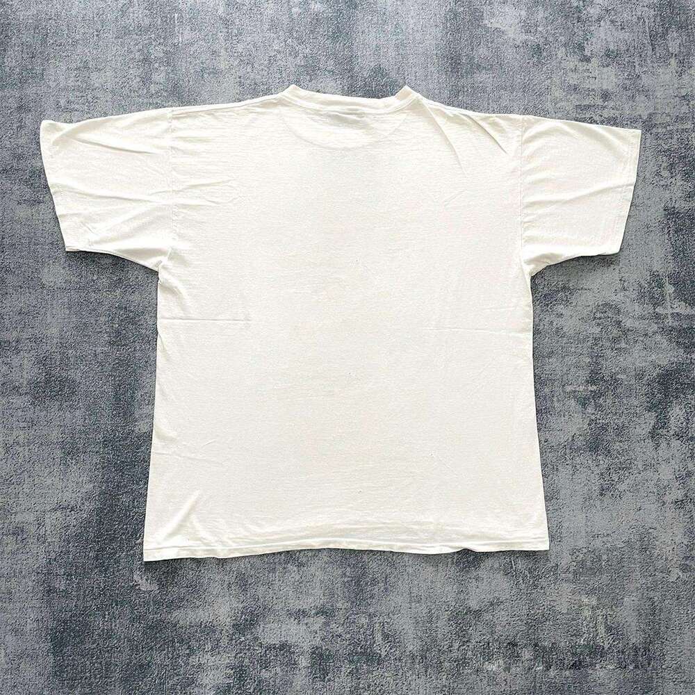 Inspiration washed American couple niche personality versatile short sleeved unique relaxed T-shirt