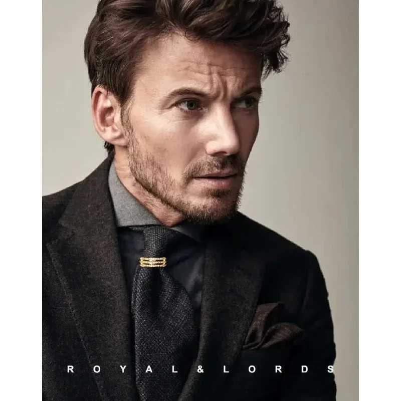 Fashionable mens high-end tie clip D-shed M Bius set officially embraces wedding party clothing accessories W250111