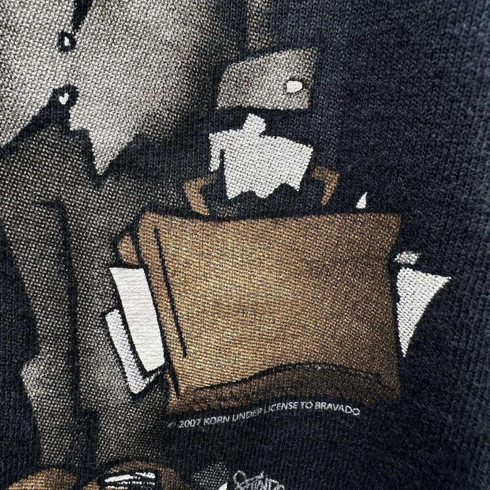 Korn Rock Band Relaxation Printed Top Summer Loose and Versatile Bottom Short Sleeve T-shirt Japanese Style