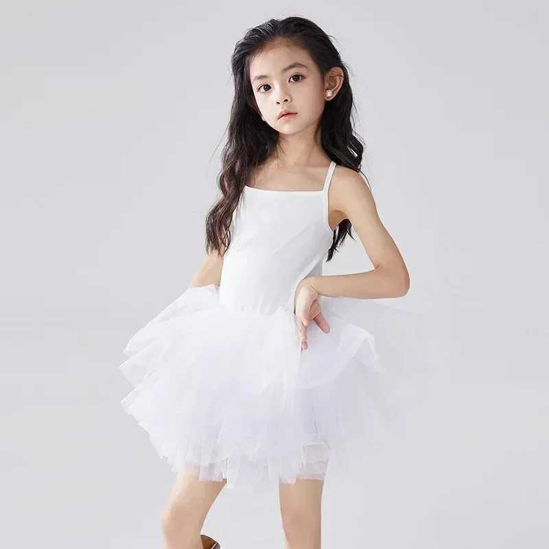 New Girl Ballet TuTu Dress 1-8 Ys Fashion Professional Childrens Dance Par Dress Performance Costume Princess Wedding Dress W250326