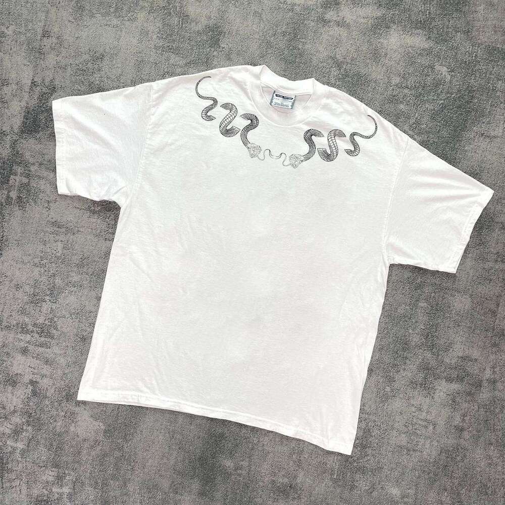 Summer design sense, personality, cool trendy short sleeved collar, printed men's and women's T-shirts, versatile street casual tops