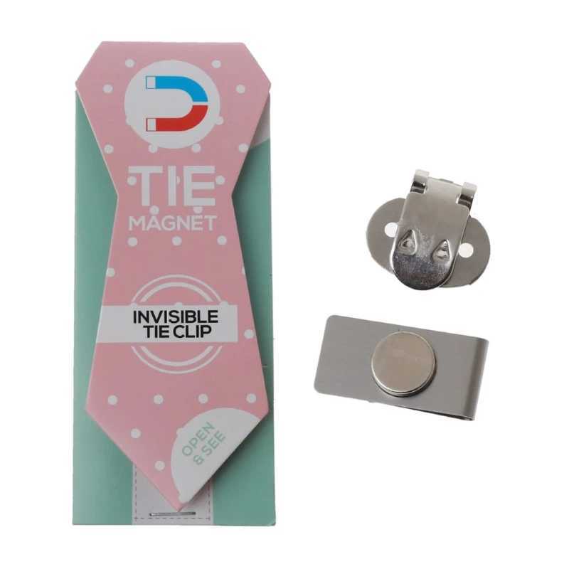 Practical magnetic tie clip invisible elegant mens jacket stainless steel magnetic Lel pin to fix the neck in place W250111