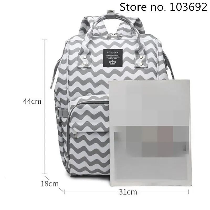 LEQUEEN Baby Diaper Bag Backpack Waterproof Mummy Maternity Nappy Bag Large Capacity Baby Bag Travel Backpack Nursing Bag 250106