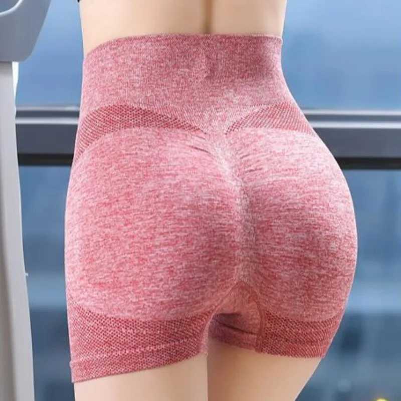 High-waisted Sports Fitness Pants Three-point Pants Cycling Seamless Tight-fitting High-stretch Peach Hip-lifting Yoga ShortsXJ250111