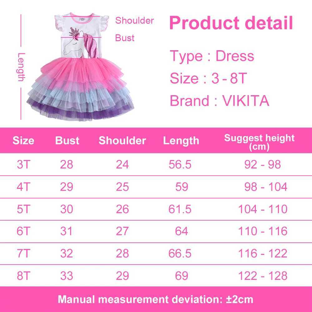 Vegeta Girls Tutu Dress Childrens Summer Flame Sleeve Princess Dress Girls Par Layered Dress Childrens Clothing W250111