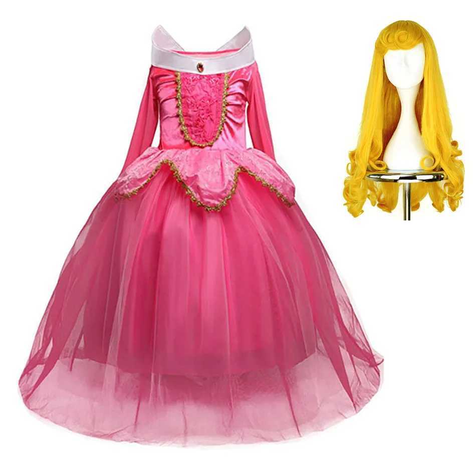Girl Aurora Dress Sleep Beau Costume Childrens Princess Dress Childrens Halloween Birthday Party Costume W250111