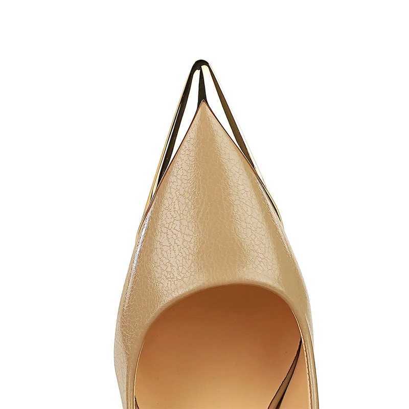 New Arrival BIGTREE shoes metal dot pointed womens pump fashion high heels womens shoes slim high heels Pu leather womens pump 2025 new model T250110